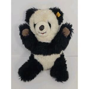 Steiff Molly Panda Bear Knopf IM Ohr 0326/32 Ear Tag Black White 13" Plush U320